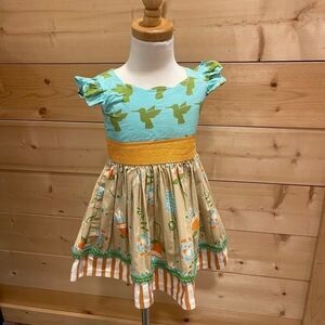 Persnickety Hummingbird Dress 2T